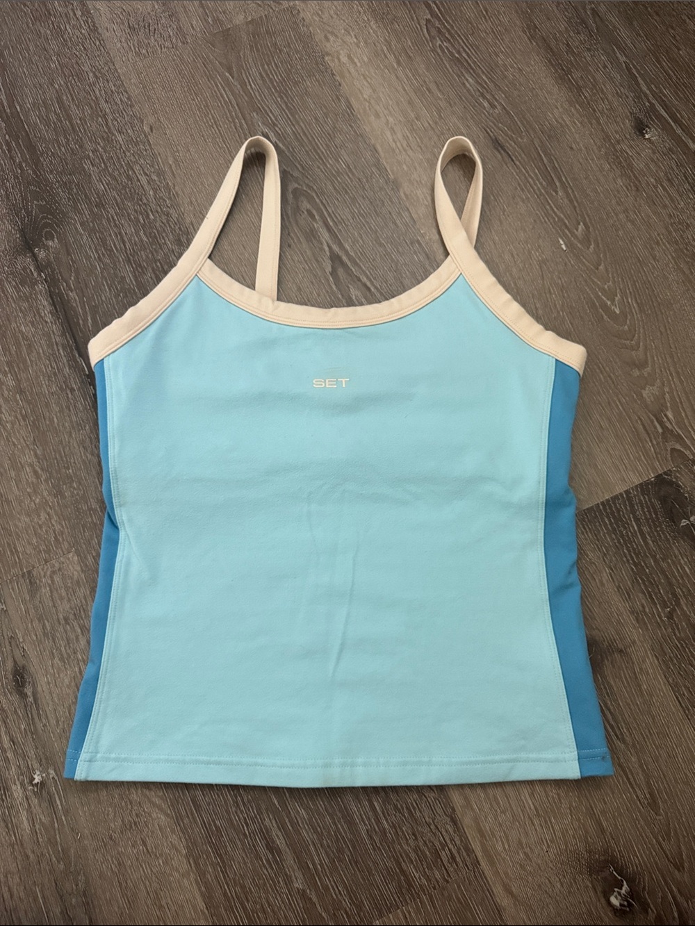 Set Active FORMCLOUD Women's Light Blue Colorblock Tank Top